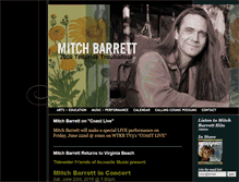 Tablet Screenshot of mitchbarrettmusic.com